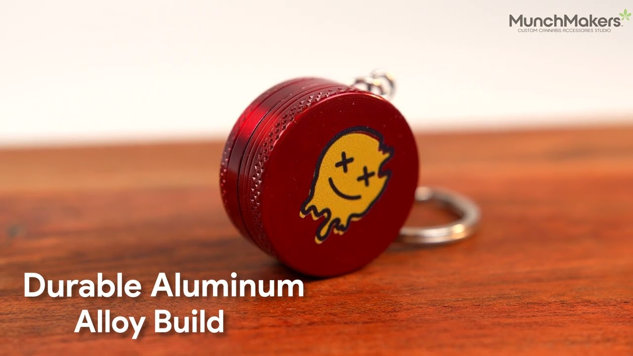 Custom KeyChain Grinder by MunchMakers | Personalized Smoke Accessories