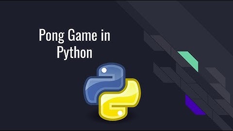 Pong Game in Python