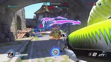 Toxic overwatch player calls me "Noob" then the team wipe