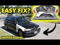 Replacing the fender on my E46 Wagon for CHEAP! But found MORE DAMAGE?
