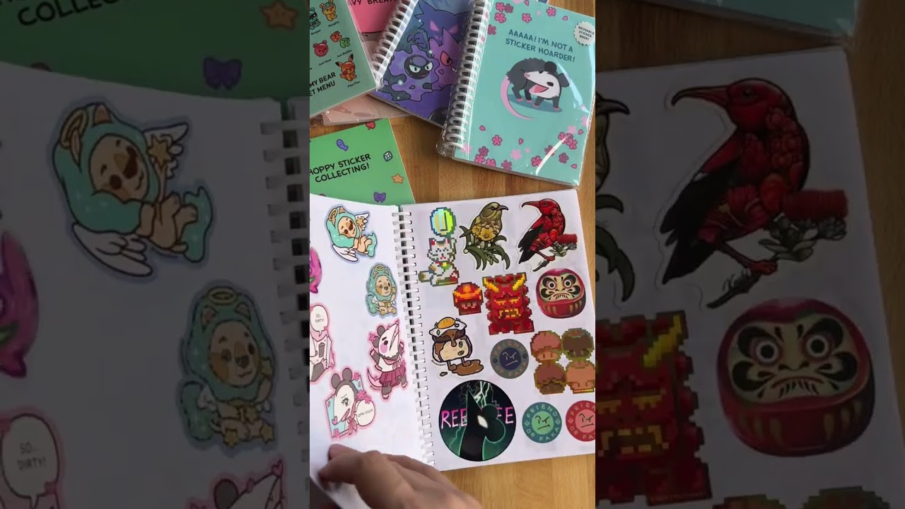Openable Binding Frog Sticker Book 