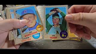 1968 Topps baseball set additions - purchases made at Strongsville 2025
