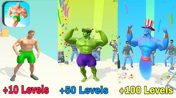 Muscle Rush 💪All Levels gameplay Android ,iOS ( Levels 1 /+ 100)