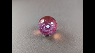 Making a borosilicate galaxy marble with a planet