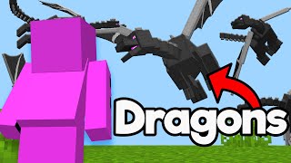 57 Ender Dragons VS Minecraft SMP...