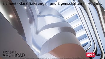 ARCHICAD 21 - Element-Klassifizierungen und Eigenschaften in Hotlinks