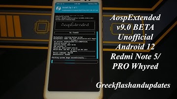 AospExtended v9.0 BETA Unofficial Android 12 Redmi Note 5/PRO Whyred