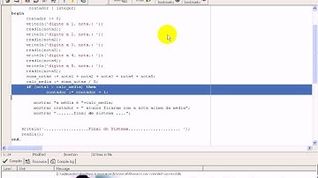 aula 1143 Algoritmos e Logica de programação   Exerc media media Pascal