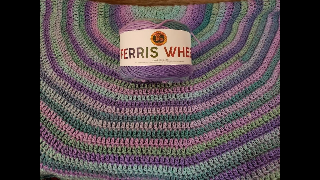 The color changes in this yarngorgeous! Lion Brand Ferris Wheel in  Sprinkles. : r/crochet