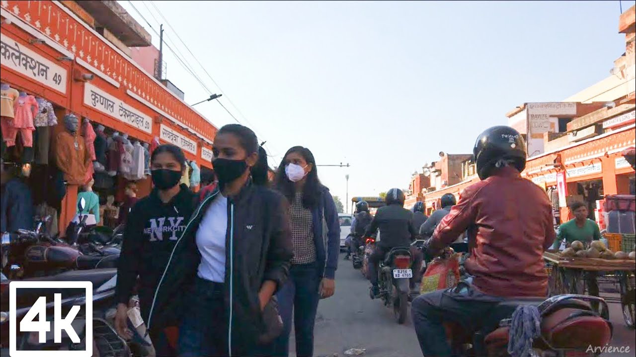 Walking in Bapu Bazaar Streets Jaipur | Bapu Bazar Jaipur walking tour