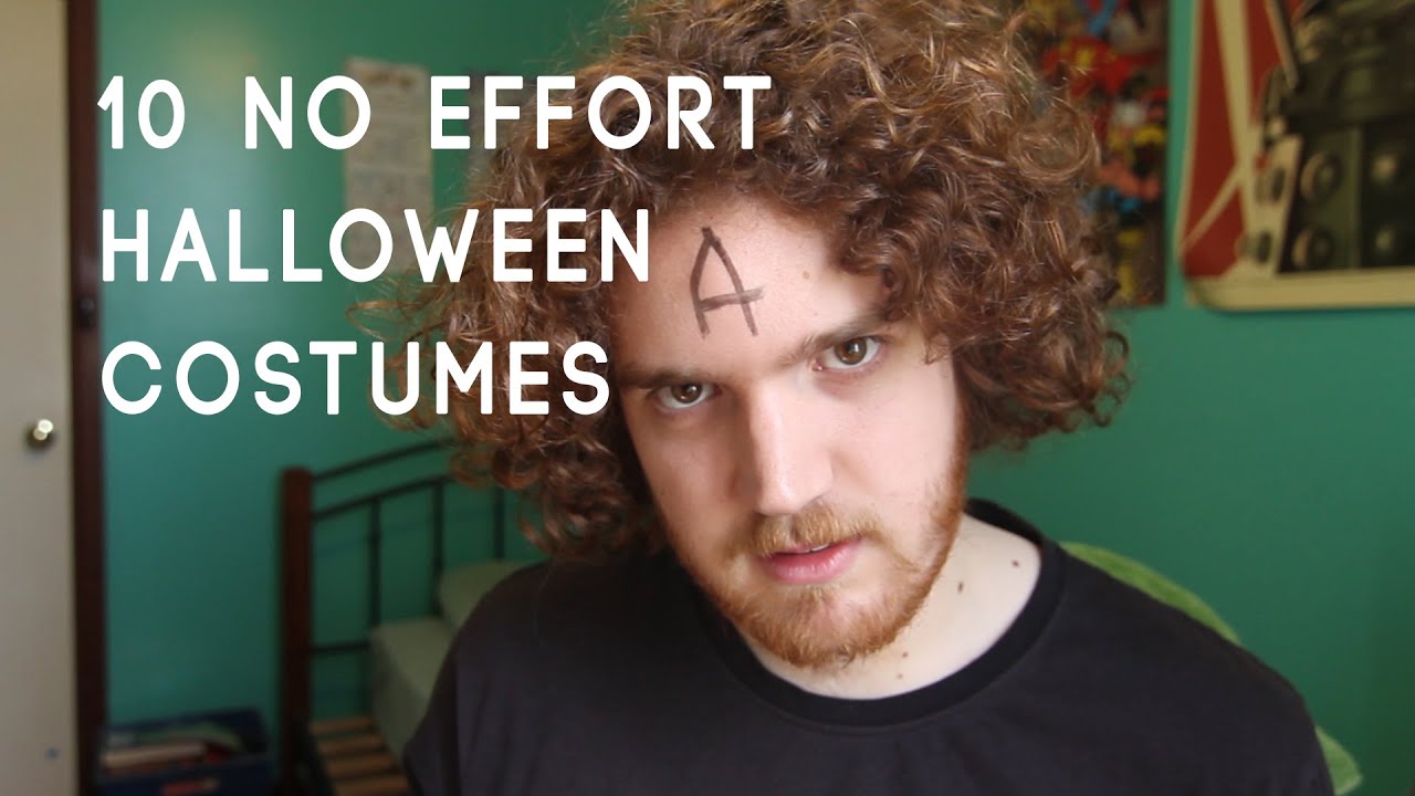 10 No Effort Halloween Costumes - YouTube