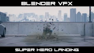 Blender 2.8 VFX: Super Hero Landing