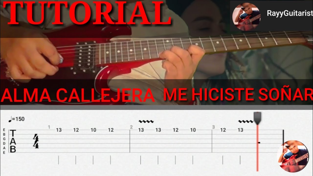 Me Hiciste Soñar Alma Callejera Tutorial (HD) En Guitarra Electrica Me Hiciste Soñar Alma Callejera Tutorial (HD) En Guitarra Electrica