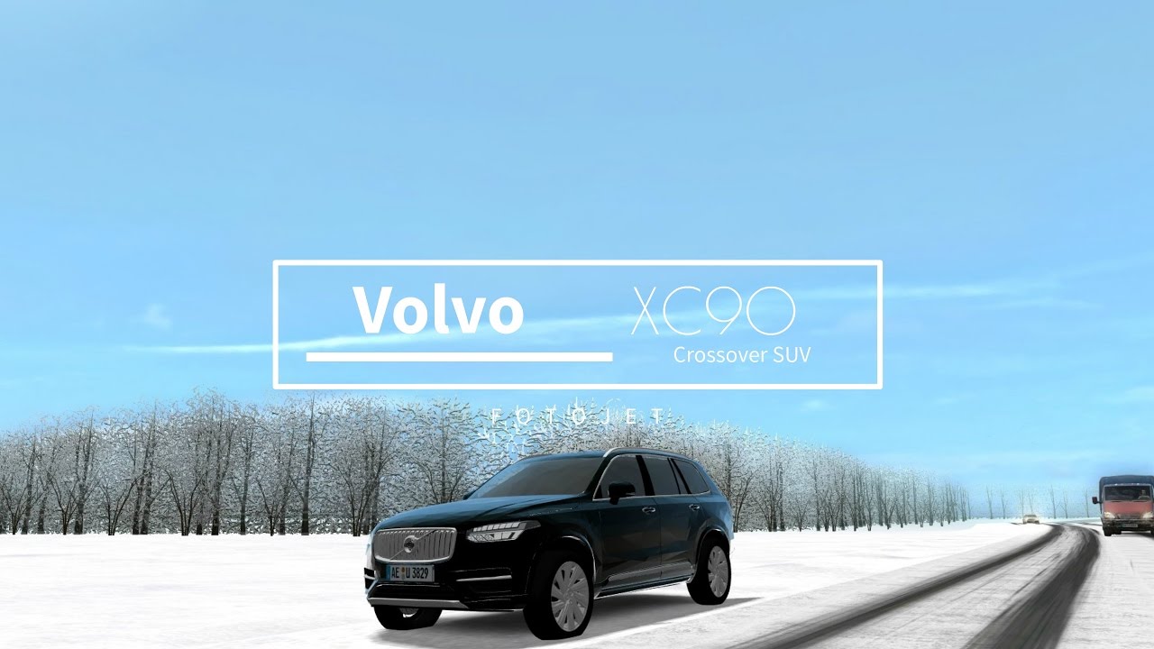 Volvo city car driving Volvo city car driving