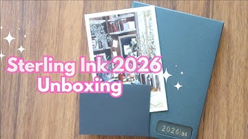 Sterling Ink 2026 Unboxing + Pen Test | First Impressions Core Planner!#plannercommunity