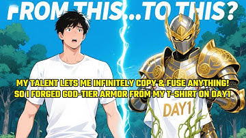 My Talent Lets Me Infinitely COPY & FUSE Anything!So I Forged GOD-TIER Armor From My T-Shirt on DAY1