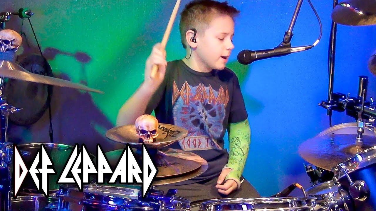 ANIMAL - DEF LEPPARD (age 9) Drum Cover