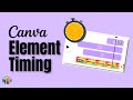 Element Timing in Canva Video