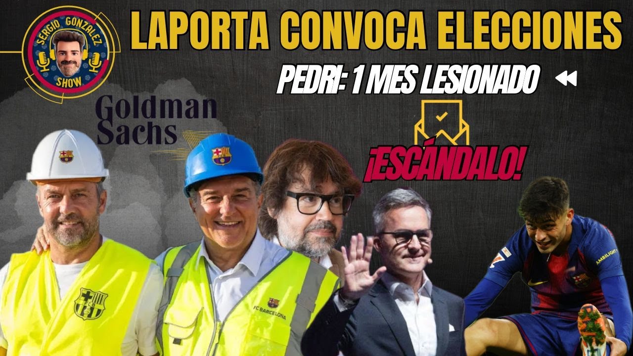 ¡LAPORTA ANUNCIA LAS ELECCIONES EN EL BARÇA! PEDRI ESTARÁ UN MES DE BAJA