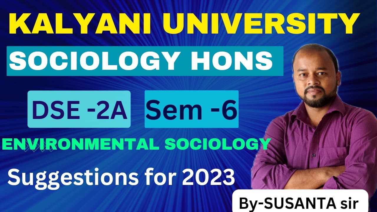 Suggestion for 2023 Sociology Hons Kalyani University