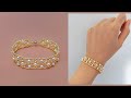 Beaded Lace Bracelet with Pearls and Seed Beads. How to Make Beaded Jewelry. Beading Tutorial