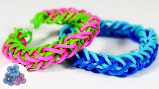 Como Hacer pulseras de Gomitas Tenza MUY FACIL Pulseras de Ligas Manualidades Tutorial Pintura Facil