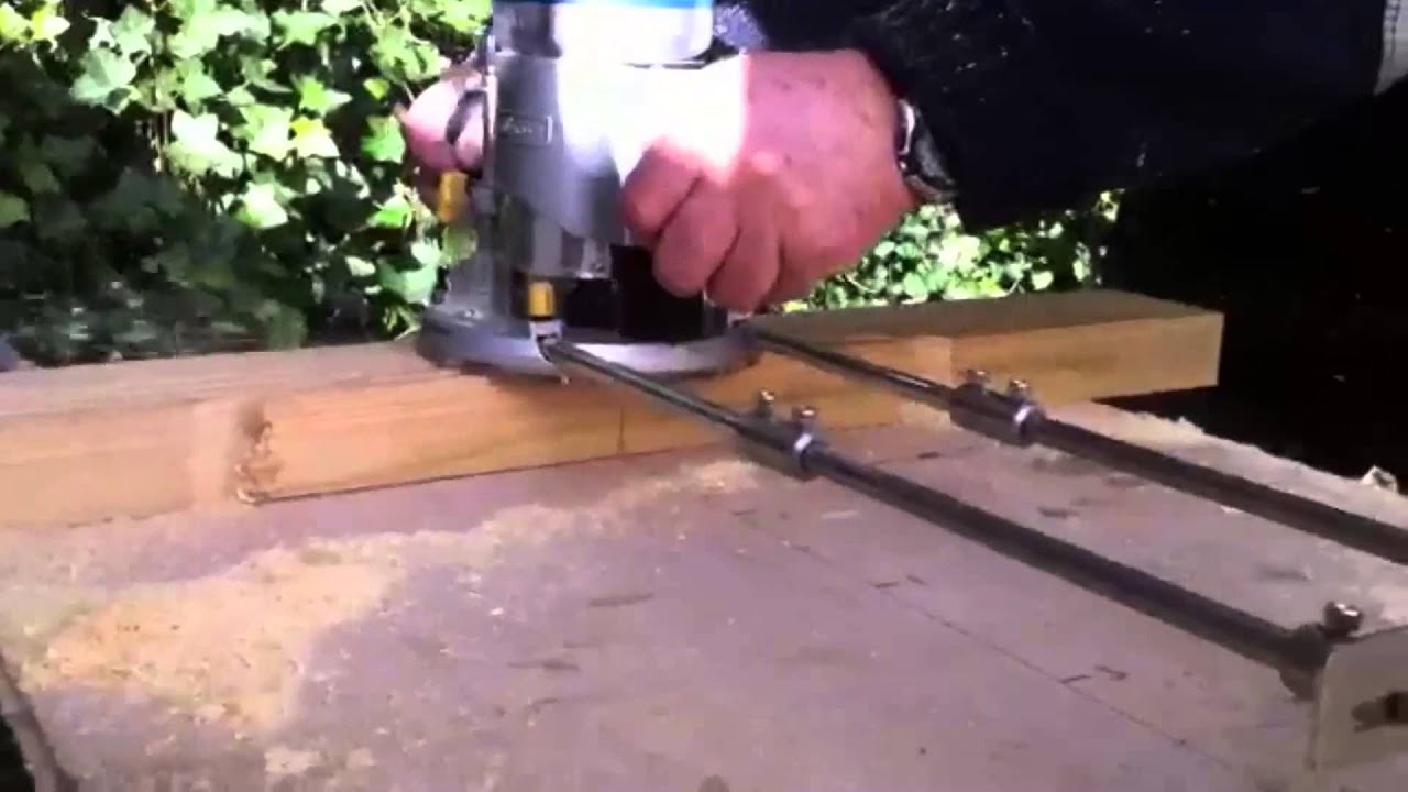 Router chamfering, circle cutting and trenching - YouTube
