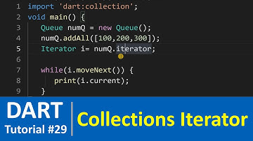 Dart Tutorial #29 - Collections and Iterator in Dart Programming