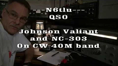 How to operate a Vintage Johnson Valiant Ham radio tube transmitter on CW