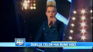 Jedward in the Voice of Romania report