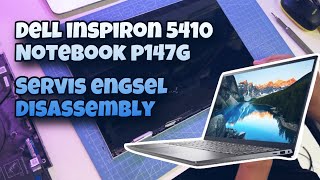 Laptop Dell Inspiron 14 5410 Notebook P147G002 Disassembly | Hinge Repair | Servis Engsel