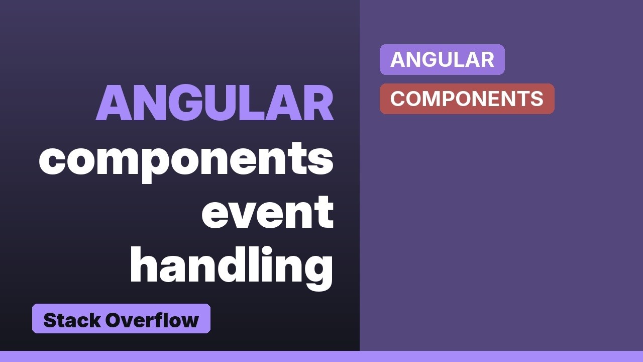 Angular Event handler firing for every instance of component - YouTube