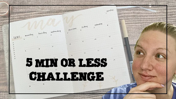 5 Minutes of Less Bullet Journal Challenge - Part 1