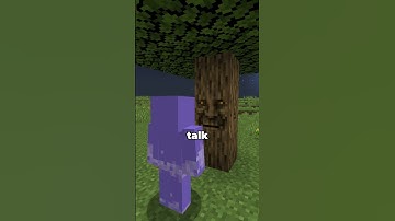 This tree has a face #minecraft
