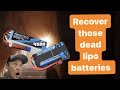 How to charge a drained lipo battery with Low Voltage Error that is over discharged