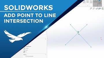 Add a point between two intersecting lines in SOLIDWORKS
