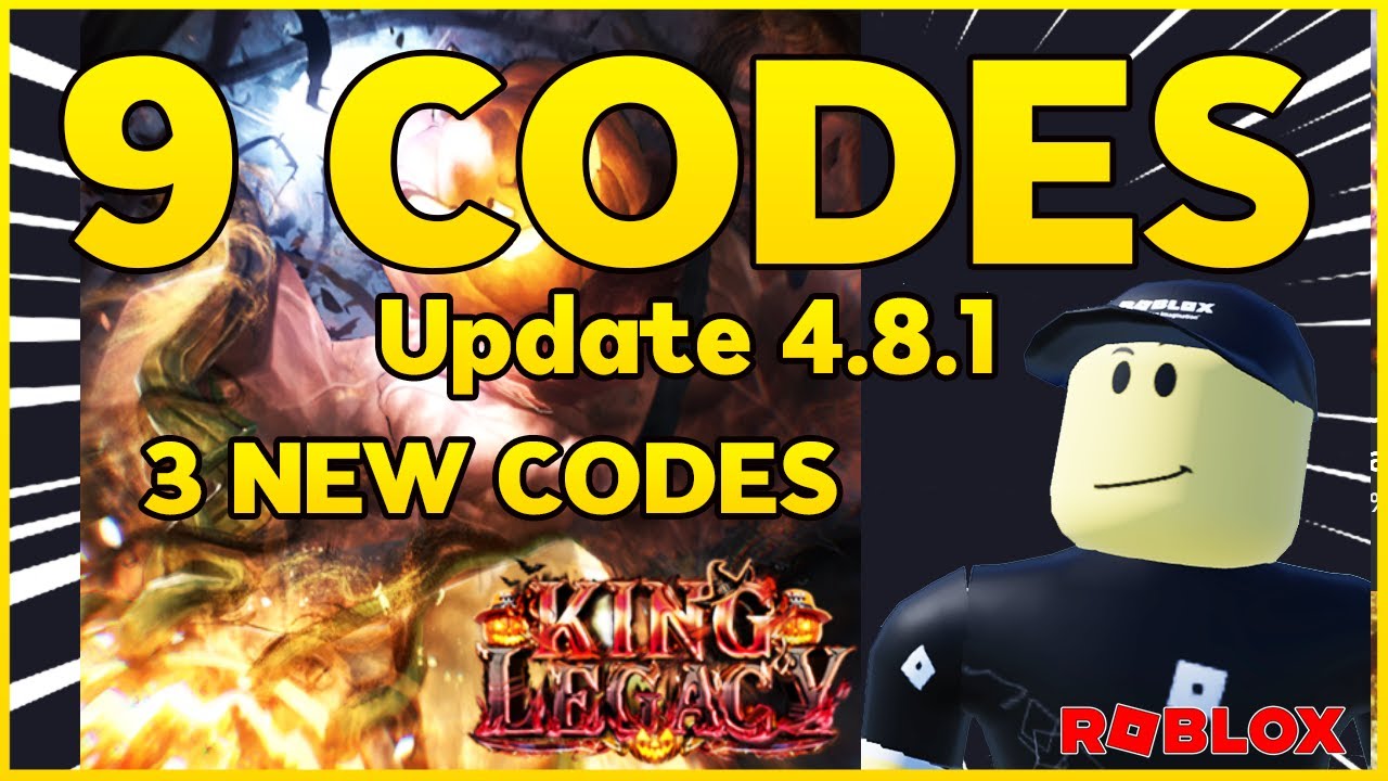 NEW UPDATE CODES* [UPDATE 4.8🎃🍬] King Legacy ROBLOX