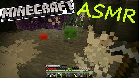 ASMR Minecraft, relaxing mining and exploring caves with no commentary