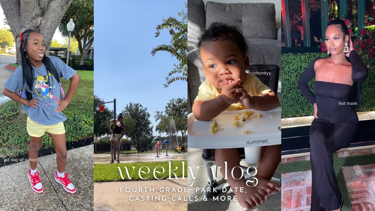 Weekly mom vlog first day of 4th grade park date fail more bottle