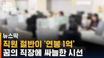 직원 절반이 연봉 1억 꿈의 직장 에 곱지 않은 시선 SBS 뉴스딱