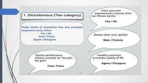 Types of close ended questionnaire
