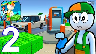 Gas Station: Idle Car Tycoon - Gameplay Walkthrough Part 2 Stickman Idle Gas Station Manager screenshot 4