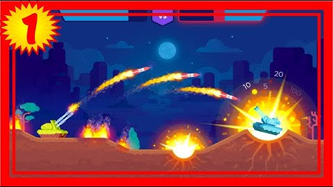 Tank Stars - Gameplay Walkthrough Part 1 - Tutorial (iOS, Android) HD WAR TANK BATTLE