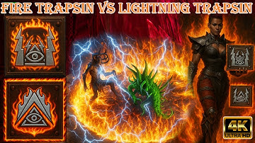 Fire vs Lightning Trapsin – Which Build Is Best for Killing Ubers Fast in Diablo 2 Resurrected?