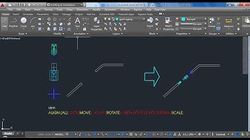 AutoCAD - Lệnh hiệu chỉnh ROTATE, SCALE, ALIGN phần ứng dụng nâng cao