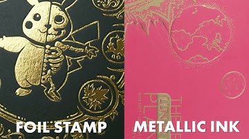 Metallic Ink vs Foil Stamping