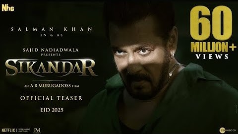 SIKANDAR: Official Teaser | Salman Khan| Sajid Nadiadwala | A.R. Murugadoss |EID 2025