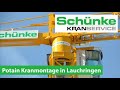 POTAIN MDT 219 OBENDREHER-KRAN MONTAGE | Schünke Bauzentrum Baumaschinen GmbH