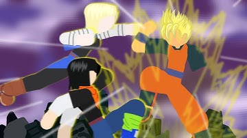 Future Gohan Vs Androids 17 and 18 | ShortAnimation Stick Nodes