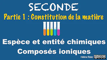 Qu'est-ce qu'une entité physique chimie ?